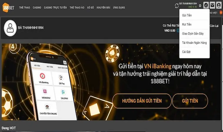 Rút Tiền 188BET - Điều Kiện Tham Gia Giao Dịch Nhà Cái 2 Hướng dẫn tân thủ rút tiền tại nhà cái chi tiết